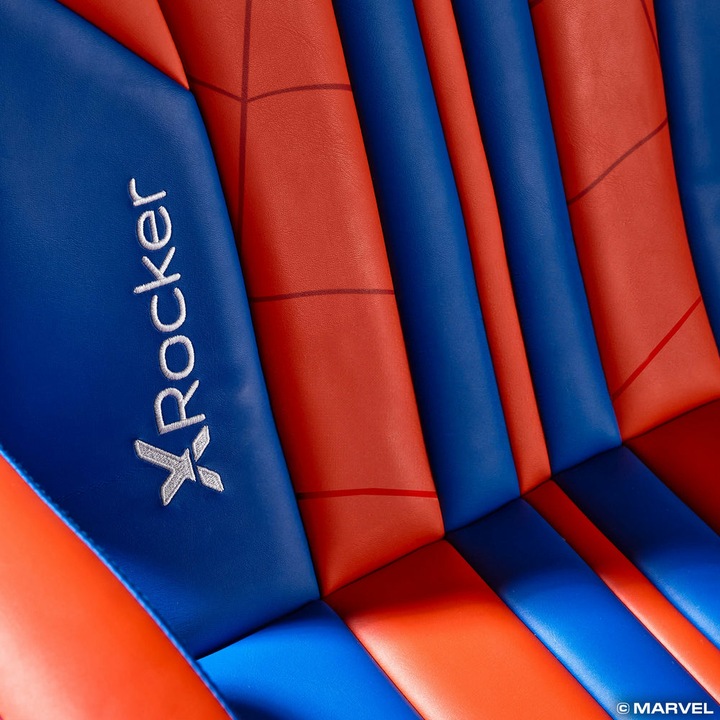 Actual product image X Rocker Fauteuil à piédestal Audio 2.1 Elite Marvel officiel Spider-Man
