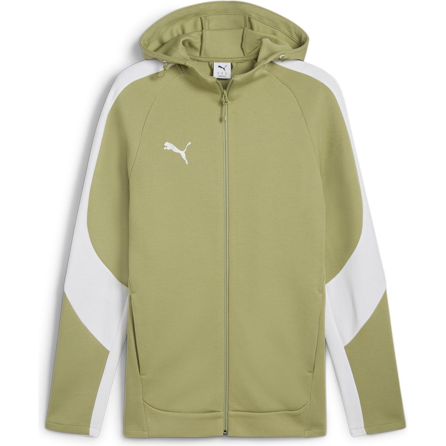 Puma, Herren, Laufjacke, teamEVOSTRIPE Hooded Jacket (XL), Grün, XL