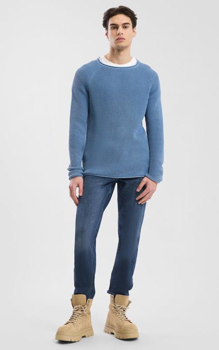 Produktbild s.Oliver Strickpullover Grobstrickpullover mit Wascheffekt und Rollkante (XXL)