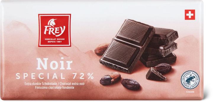 Actual product image Frey Noir Spécial 72% Cacao (100 g)