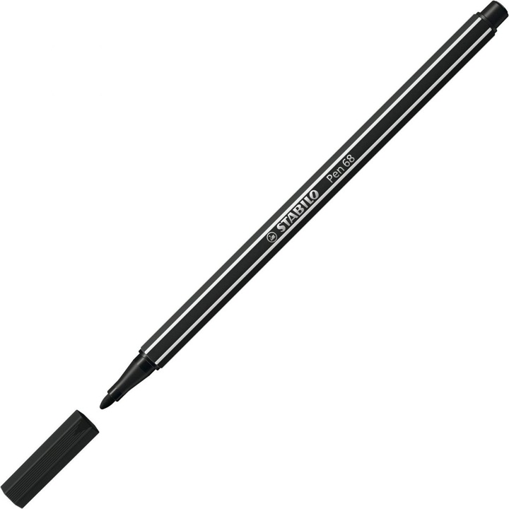 Produktbild STABILO Pen 68 Premium-Filzstift (Schwarz, 10 x)