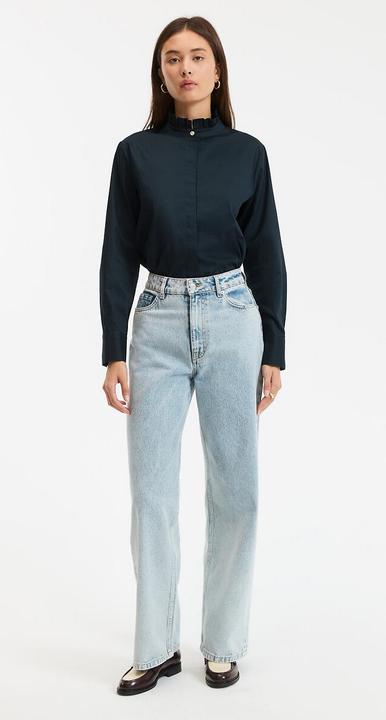 Immagine prodotto La Redoute Collections Langärmelige Bluse mit gerüschtem Stehkragen (48)