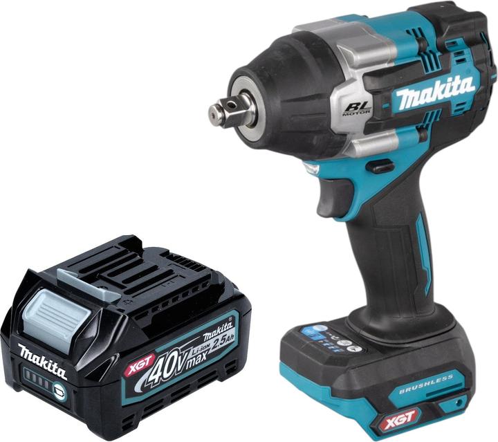 Produktbild Makita TW 007 GD1 Akku Schlagschrauber 40 V max. 760 Nm 1/2" Brushless + 1x Akku 2,5 Ah - ohne (Akkubetrieb)