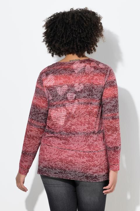 Actual product image Angel of Style Langarmshirt, Glitzersteinchen, Leo-Patch-Muster (42)