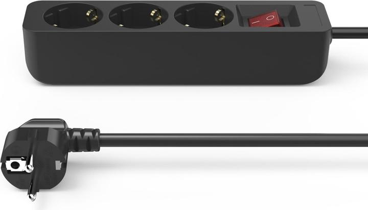 Produktbild Hama Steckdosenleiste, 3-fach,mit Schalter,1,4m (3x, CEE 7/4, 1.40 m)