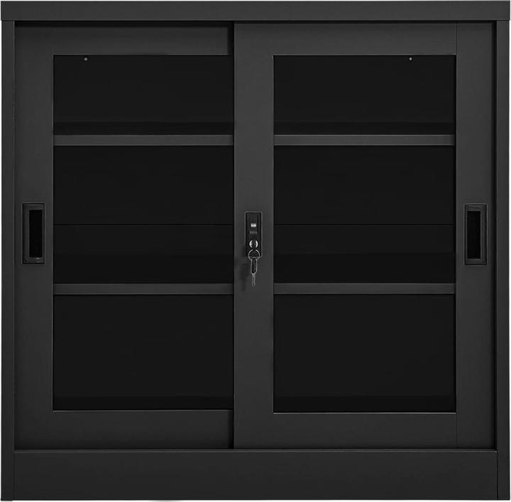 Actual product image vidaXL Schrank mit Schiebetür (90 x 40 x 90 cm)