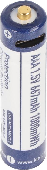 Actual product image Keeppower Rechargeable battery 2 AAA, Micro, AAA, LR03, with USB charging socket (2 pcs., AAA, 667 mAh)