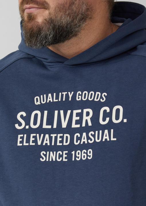 Produktbild s.Oliver Sweatshirt Kapuzenpullover mit Raglanärmeln und Frontprint (XXL)