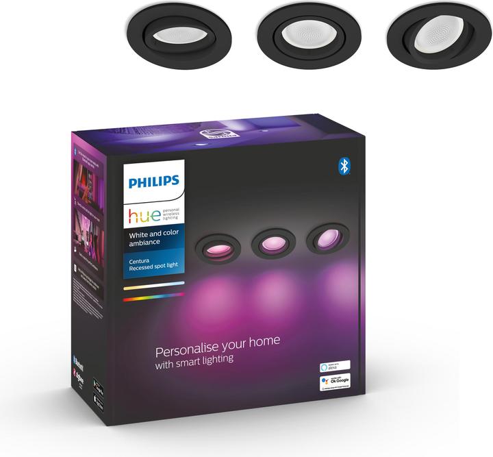 Produktbild Philips Hue Centura White & Color Ambiance 3er Set (250 lm, GU10)