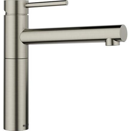 Blanco, Küchenarmatur, ALTA II Edelstahl satin platinum Hochdruck Rückflussverhinderer Keramik Kartusche G