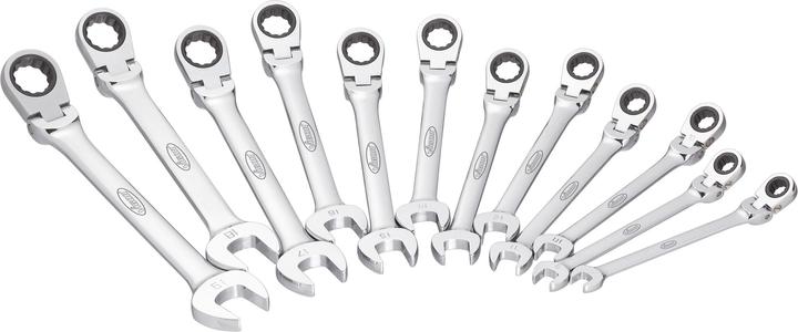 Vigor Ratelringsleutelset (10 mm, 11 mm, 12 mm, 13 mm, 14 mm, 15 mm, 16 mm, 17 mm, 18 mm, 19 mm, 8 mm, 9 mm)