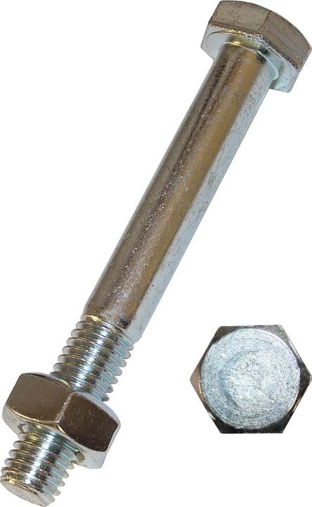 Productafbeelding Dresselhaus Bouwschroef zeskant w. moer 16x180 mm gegalvaniseerd, 25 stuks. (25 Schroeven per stuk)