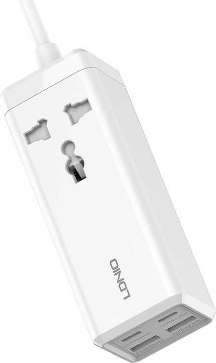 Produktbild Ldnio Power strip with 1 AC socket, 2x USB, 2x USB-C SC1418, EU/US, (white)