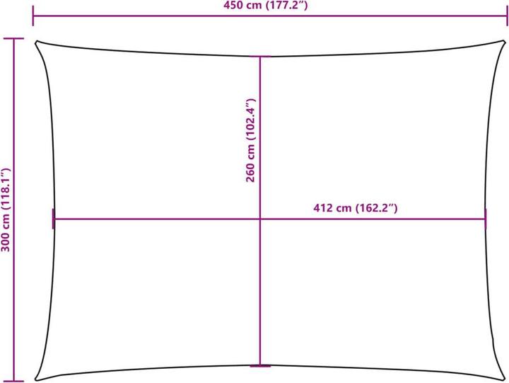 Produktbild vidaXL Sonnensegel (300 x 450 cm)
