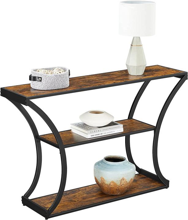 Actual product image Vasagle Konsolentisch Holz braun 120,0 x 30,0 x 80,0 cm (120 x 30 x 80 cm)