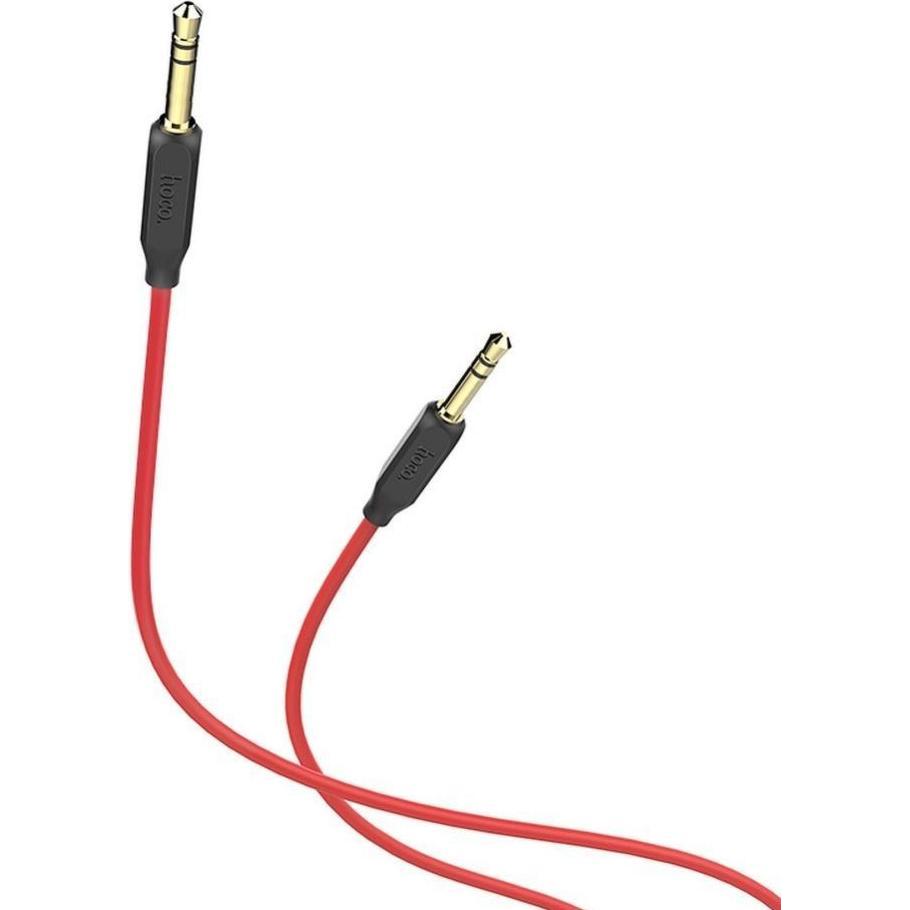 Hoco Cable Cable AUX Jack 3,5 mm to Jack 3,5 mm 1 m UPA11 black (1 m), Cavo audio