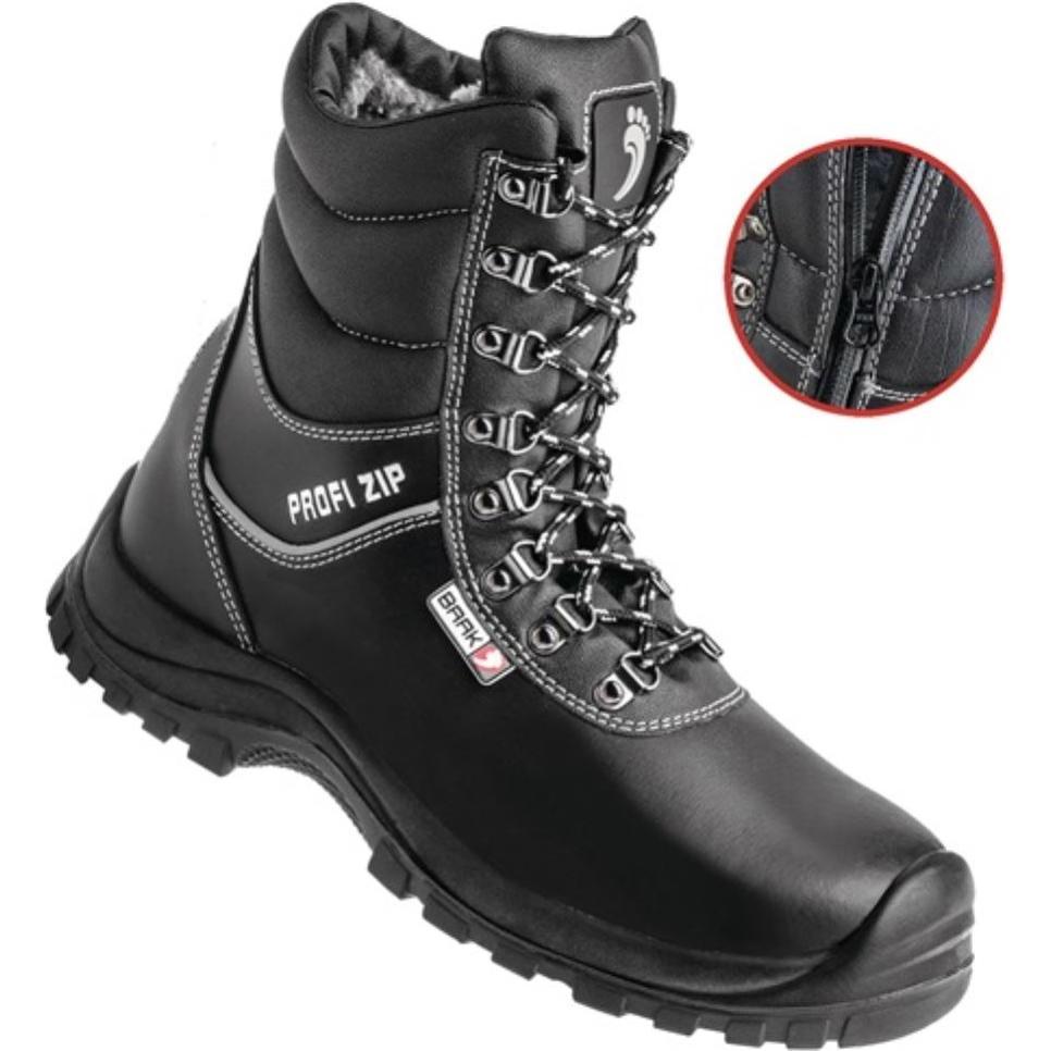 Thumbnail - Baak, Sicherheitsschuhe, Sicherheitswinterstiefel Magnus-Profi Grösse 46 schwarz S3 SRC CI EN ISO 20345 Rindleder glatt ...