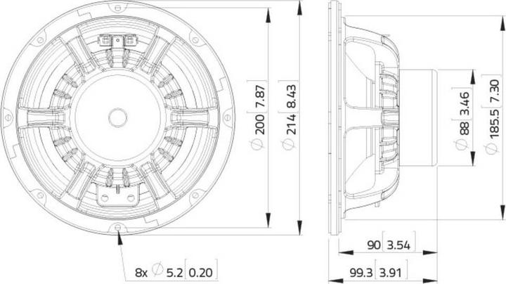 Immagine prodotto Lavoce Woofer cestello in alluminio al neodimio (1 pz.)