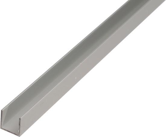 Produktbild Magni Alberts 473815 U-Profil Aluminium, silberfarbig eloxiert 1000 x 10 x 8 mm