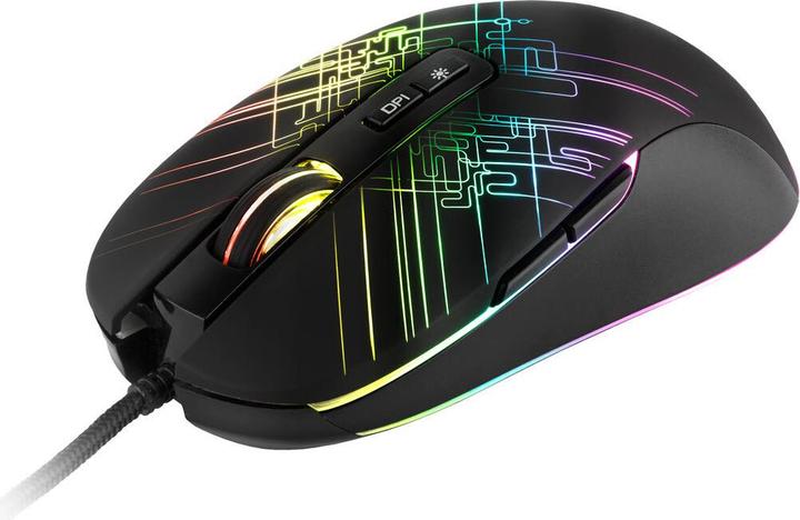 Actual product image C-Tech HernÃ myÅ¡ Dusk (GM-27L), casual gaming, 3200 DPI, RGB podsvÃcenÃ, USB (Cable)