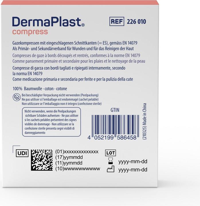 Immagine prodotto DermaPlast Impacchi sterili pieghevoli