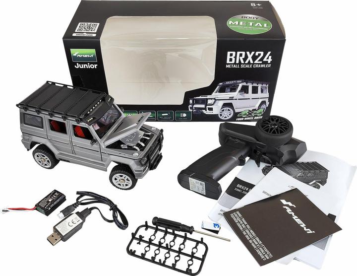 Produktbild Amewi BRX24 Metall Scale Crawler 4WD 1:24 RTR anthrazit