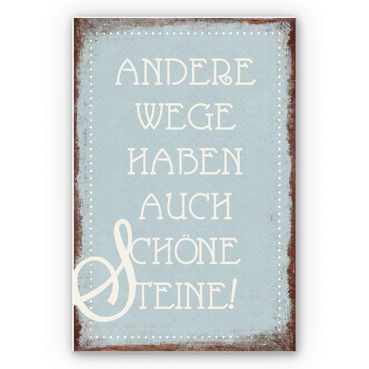 Actual product image Trenddeko Other paths also have beautiful stones (40 x 60 cm)