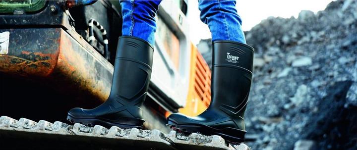 Actual product image Techno Boots *VOSSO* PU BOOTS (S5, 20, 21, 22, 23, 24, 25, 26, 27, 28, 29, 30, 31, 32, 33, 34, 35, 36, 37, 38, 39, 40, 41, 42, 43, 44, 45, 46, 47)