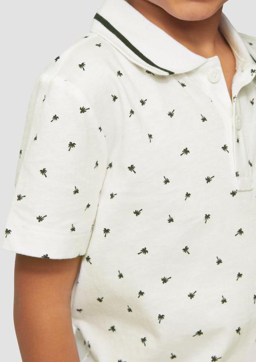 Produktbild S.Oliver Polo-Shirt Poloshirt mit All-over-Print (116, 122)