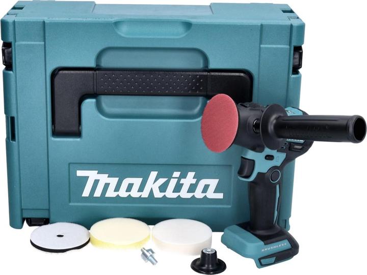 Immagine prodotto Makita DPV 300 ZJ Smerigliatrice a batteria Lucidatrice 18 V 50 / 80 mm Brushless + Makpac - senza (Lucidatrice eccentrica)