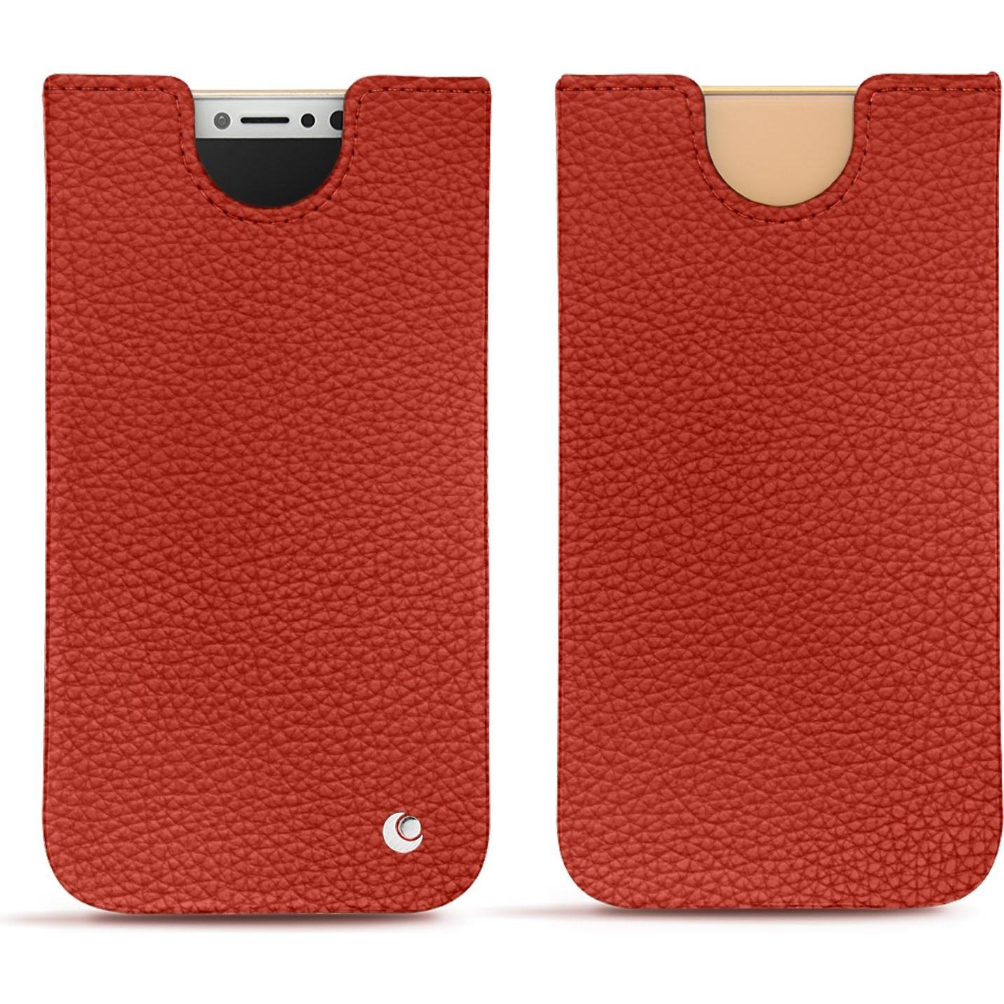Noreve Lederschutzhülle (Apple iPhone X), Smartphone Hülle, Orange