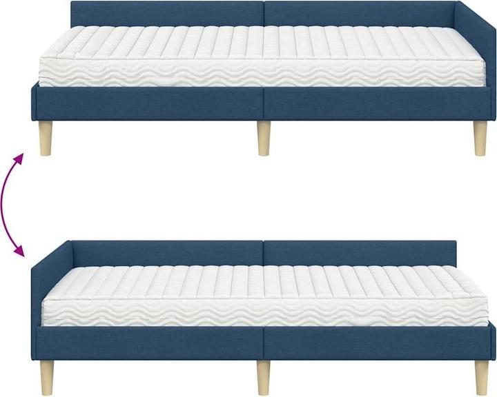 Image du produit vidaXL Eckbettgestell (100 x 200 cm)