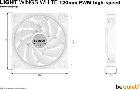 Produktbild be quiet! Light Wings High Speed (120 mm, 3x)