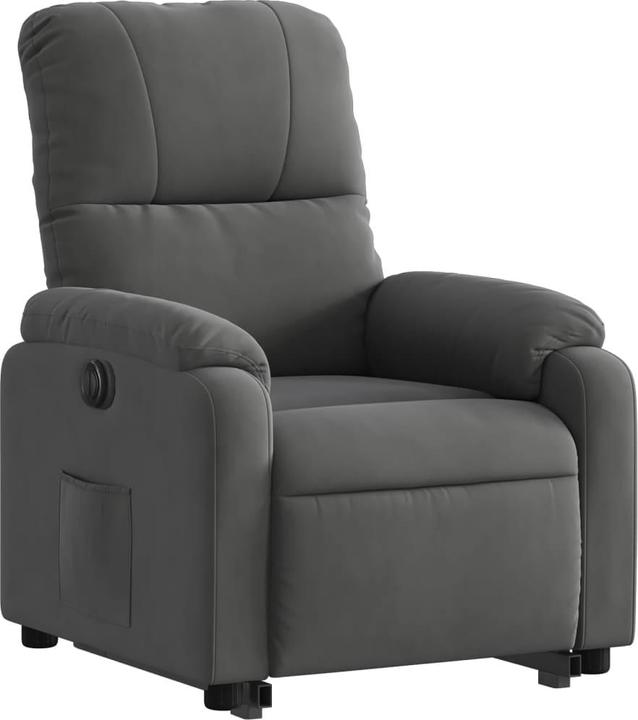 Actual product image VidaXL Relaxing armchair stand-up aid electric microfibre fabric