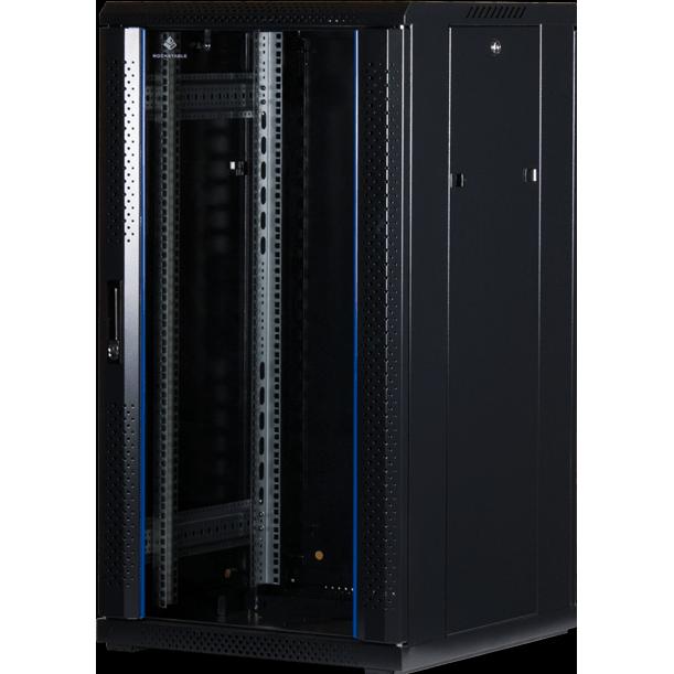 Rockstable 19" 22 HE 600x600x1200mm (19 Zoll Rack), Serverschrank, Schwarz