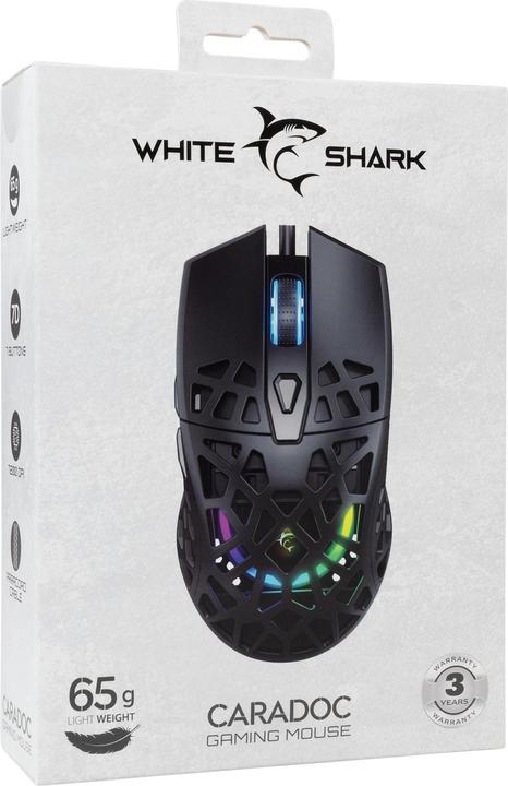 Produktbild White Shark Computer mouse GM-5018 Caradoc RGB/7200 dpi Black (Kabelgebunden)