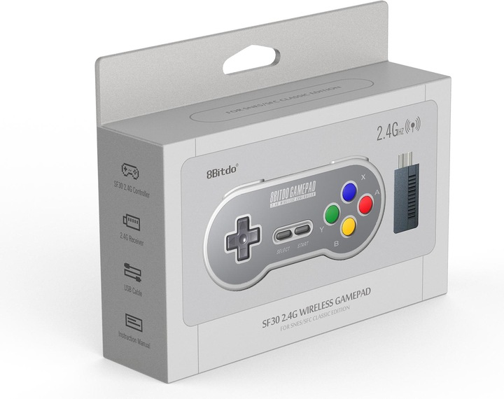 Produktbild 8bitdo SF30 Gamepad (SNES Classic, Switch, Android, Mac)