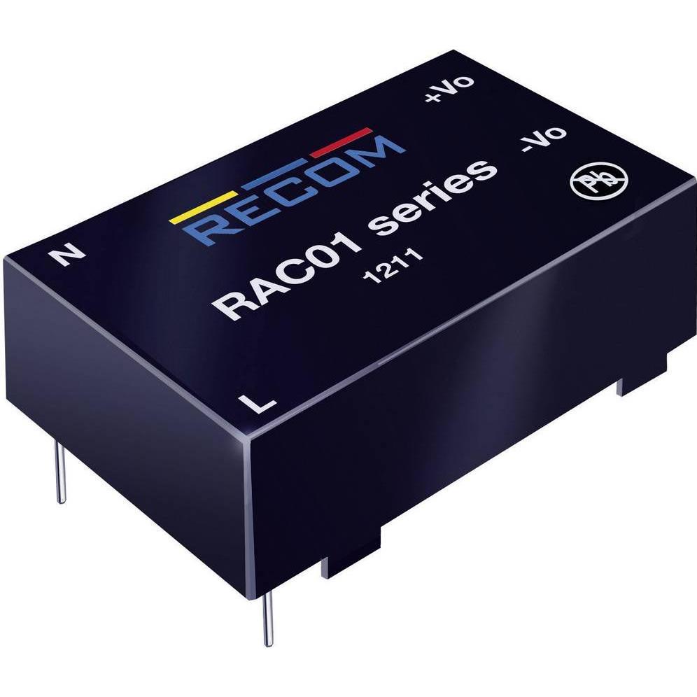 Recom, Spannungswandler, AC/DC-Printnetzteil RAC02-24SC 24 V/DC 0.083 A 2 W