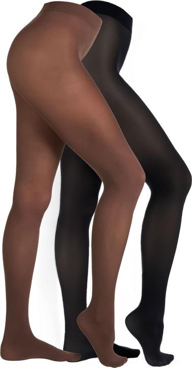 Camano Strumpfhose 60 DEN Halb Blickdicht Ringelfrei Warm Premium Druckfrei Bequem Kombinierbar Verstärkter (60DEN)