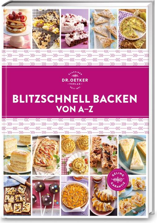 Produktbild Dr. Oetker Blitzschnell Backen von A-Z (Deutsch, 2019)
