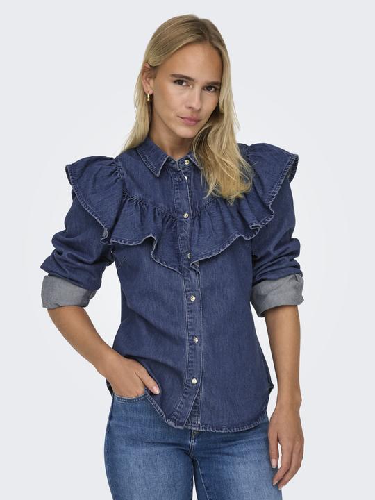 Immagine prodotto Only Camicia di jeans con volant (M)