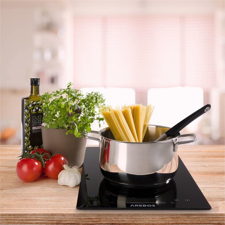 Produktbild Arebos Glaskeramikkochfeld (26 cm, Glaskeramik Kochfeld)