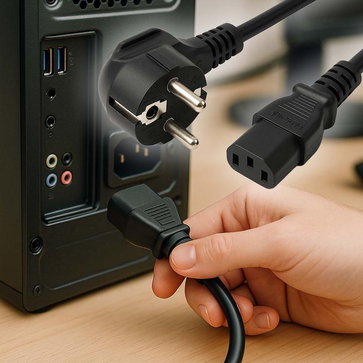 Actual product image Walimex Mains cable 4m with cold appliance plug (4 m)