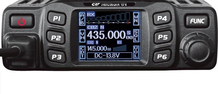 Actual product image CRT Alpha Radio VHF/UHF CRT MICRON UV dual band 144-146 MHz - 430-440 MHz, 13.8 V DC, DTMF, Dual Watch, TOT