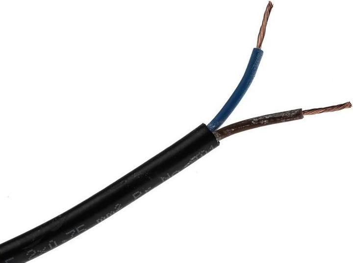 RS PRO H03VV-F 2182Y 2 Core 0.75mm Black Cable (100 m)
