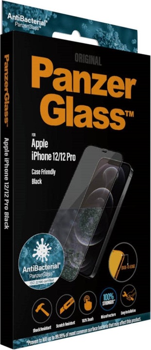 Actual product image PanzerGlass Edge-to-Edge (1 Piece, Apple iPhone 12, Apple iPhone 12 Pro)