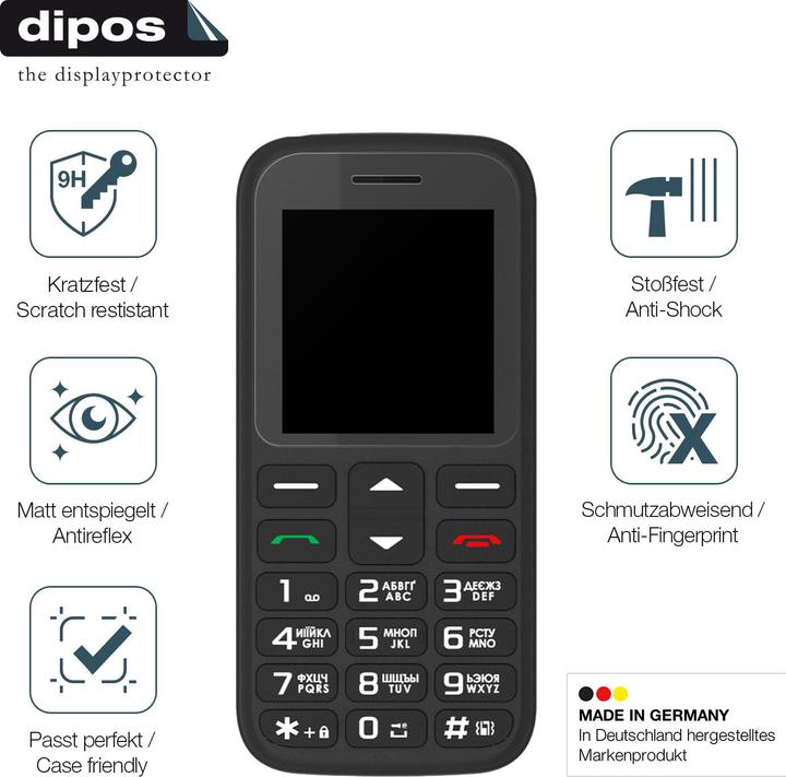 Actual product image Dipos Anti-Shock Screen Protector Matte