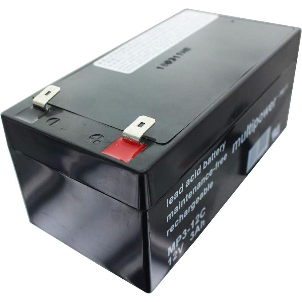 Thumbnail - Multipower, Batterieladegerät, MP3-12C Blei Akku 6,3mm Faston Stecker, zyklenfeste Ausführung (12V)