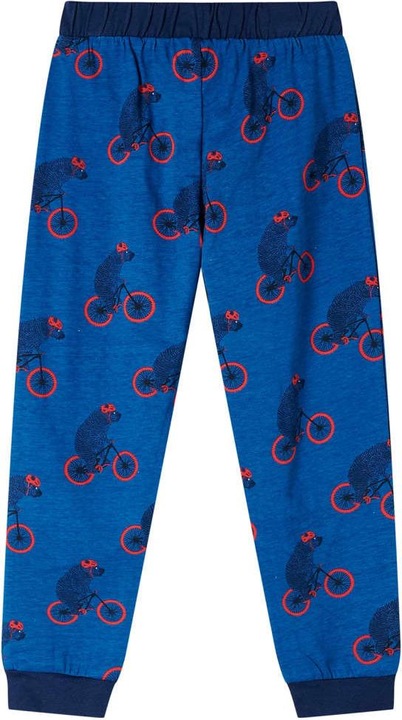 Actual product image VidaXL Children's pyjamas with long sleeves petrol blue 116,Material (116)