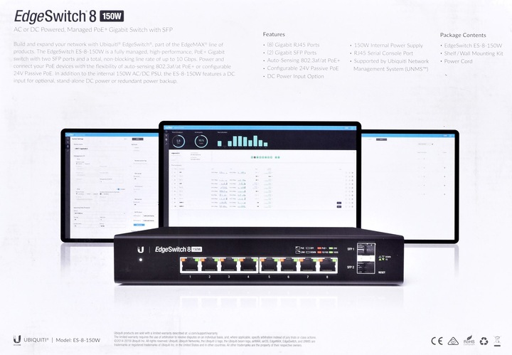 Productafbeelding Ubiquiti Es-8-150w (8 Havens)